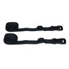 Webbing Strap with Quick Release Buckle, Pack of 2 (Black,