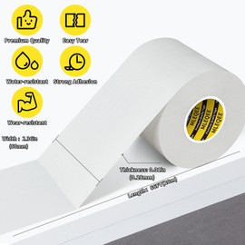 MILEQEE Duct Tape Heavy Duty Single Sided, Strong Adhesive High Strength, Waterproof Mesh Tape for Indoor and Outdoor Repairing Sealing Bonding, Easy Use Hand Tearable, 2.36 Inch x 66 Feet, White