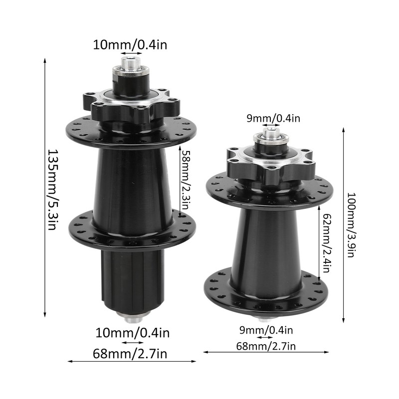 PASAK Bicycle Disc Brake Quick Release Hub 32 Hole Aluminum