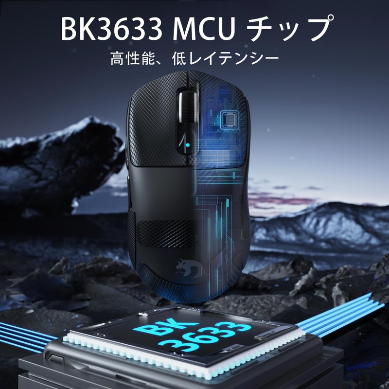 MAMBASNAKE M3Ultra Gaming Mouse Wireless Ultra Light 39±2g PAW3395PRO 40000DPI