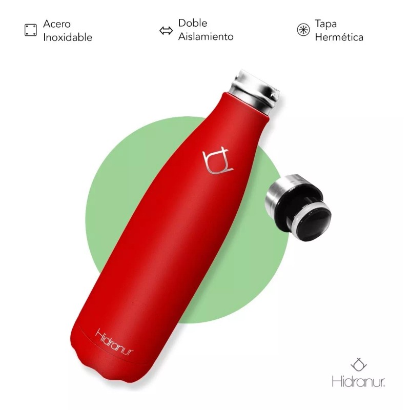 Hidranur Termo De Acero Inoxidable Doble Aislamiento Térmico 17 Oz