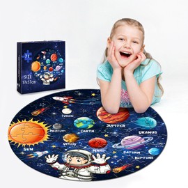 Planet Circle Puzzle, Paper Children's Toy Puzzle, Stress Relief Puzzle