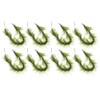 8PCS Carp Fishing Tied Hair Rigs Nylon Green Grass Line