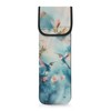 Blue Hummingbirds 1 Piece Flat Iron Curling Wand Travel Cover