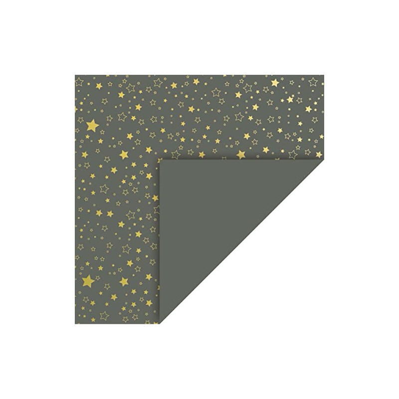 Golden Stars Design Cardboard 50 x 70 cm Anthracite