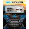 XATVXUTV Front Grille with LED Light Bar for Kawasaki Teryx