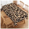 Walmsco Tablecloth Brown Leopard Pattern Decor For Dining Room Kitchen