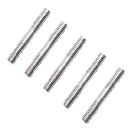 Pocoxll 5Pcs Double Ended Stud Screws, Stainless Steel Threaded Studs for Strong Connections(M6x40mm)