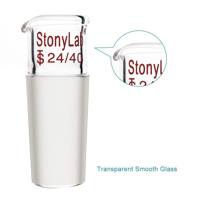 stonylab Glass Pouring Adapter, Borosilicate Glass Liquid Pouring Adapter with