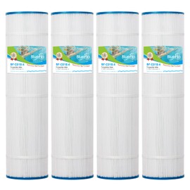 BLUEFLO Pool Filter Cartridge Replacement for PJAN115, Jandy CL 460, CV460, Unicel C-7468, Filbur FC-0810, R0554600, 27” x 7”, 4 Pack