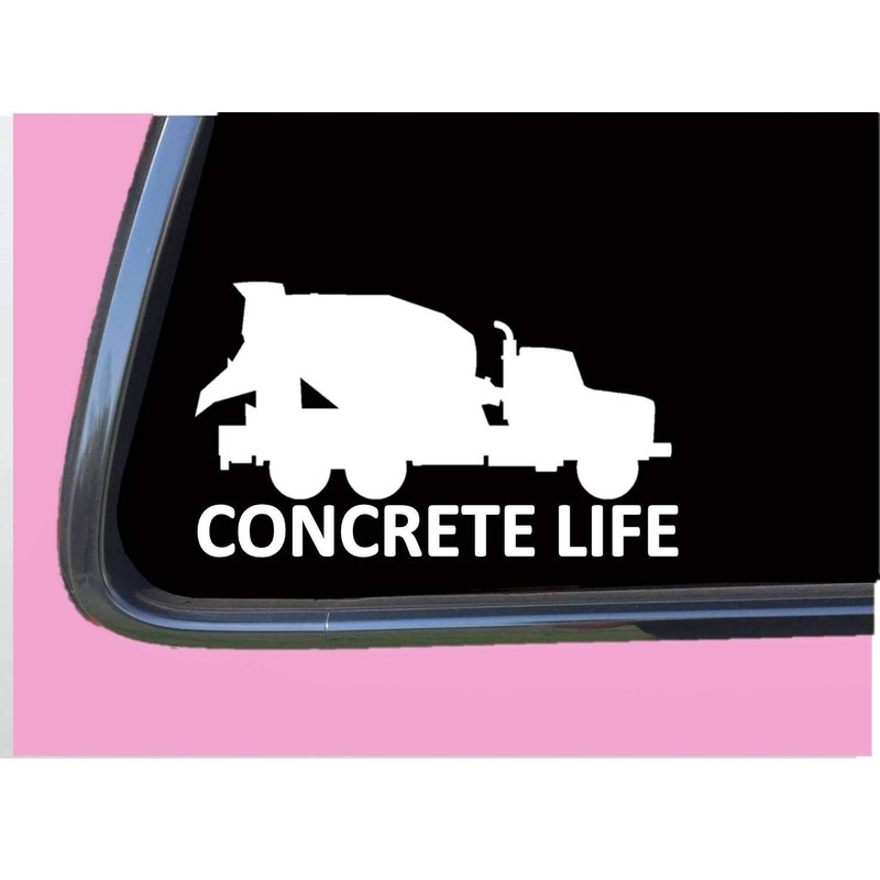 Concrete Life Sticker 8" Decal tp 1214 Truck finisher