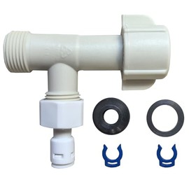 XCQQ Bidet Toilet Seat T Adapter, Plastic T Valve Adapter for Bidet, 3 Way Valve, Tee Connector, Size 7/8″ x 7/8″ x 1/2″ or 15/16″ x 15/16″ x 1/2″