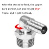 Joywayus Swivel 90 Degree Elbow,3/8" Hose Barb x 1/2" Male