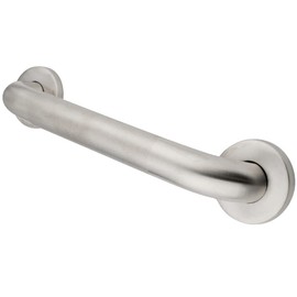 Kingston Brass GB1212CT Designer Trimscape Concealed Flange Textured ADA 12-Inch Grab Bar with 1.5-Inch Outer Diameter, Stainless Steel
