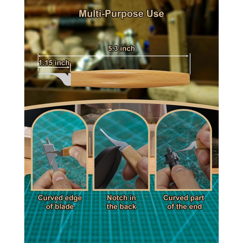 Mouldline Remover, Mouldline Scraping and Cleaning Tool for Miniatures