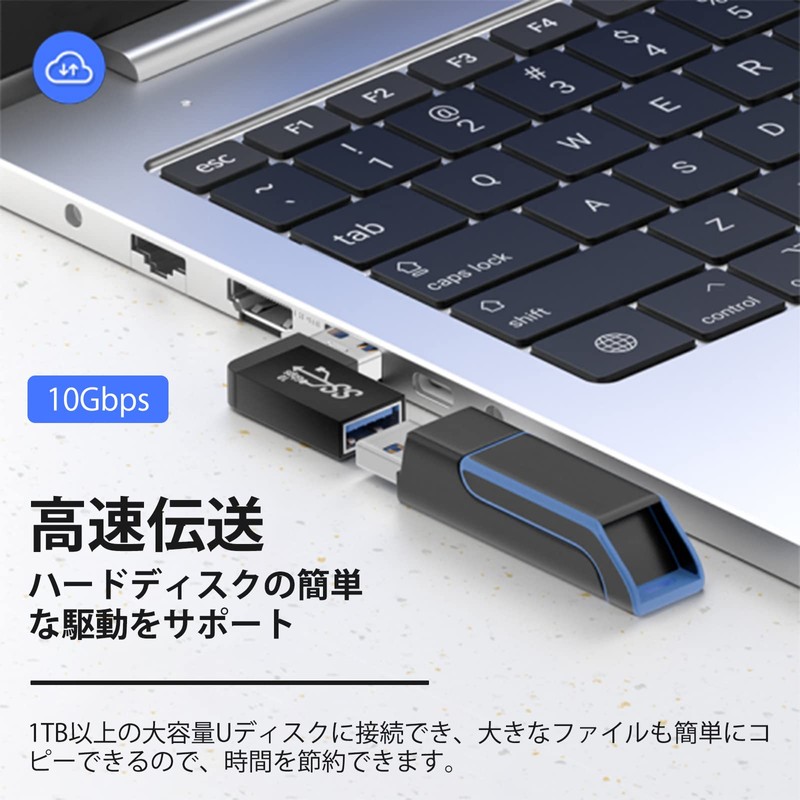 Leehitech USB 3.0 Right Angle Adapter, USB 3.0 A Male
