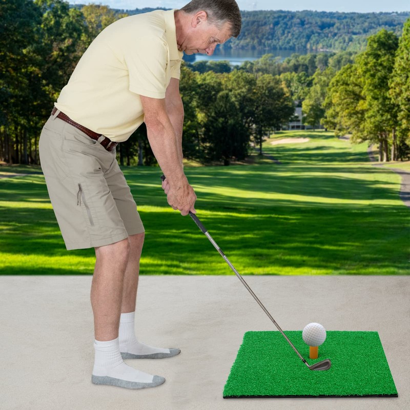 30 x 30 cm Golf Practice Mat, Portable Golf Tee