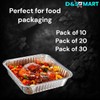 D&S* MART Aluminium Foil Trays - 9x9 Inch | BPA