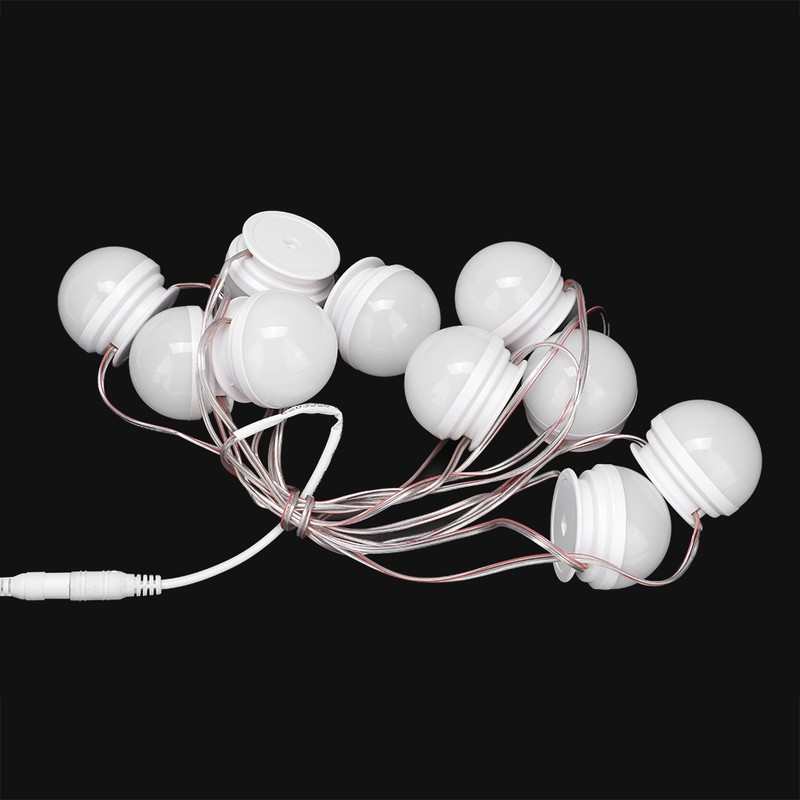 10 LED Dressing Table Makeup Lamp Bathroom Toilet Punch Free