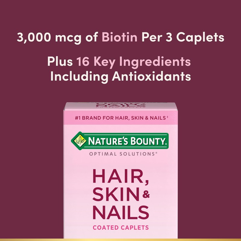 Nature's Bounty Optimal Solutions Hair, Skin & Nails Formula, with