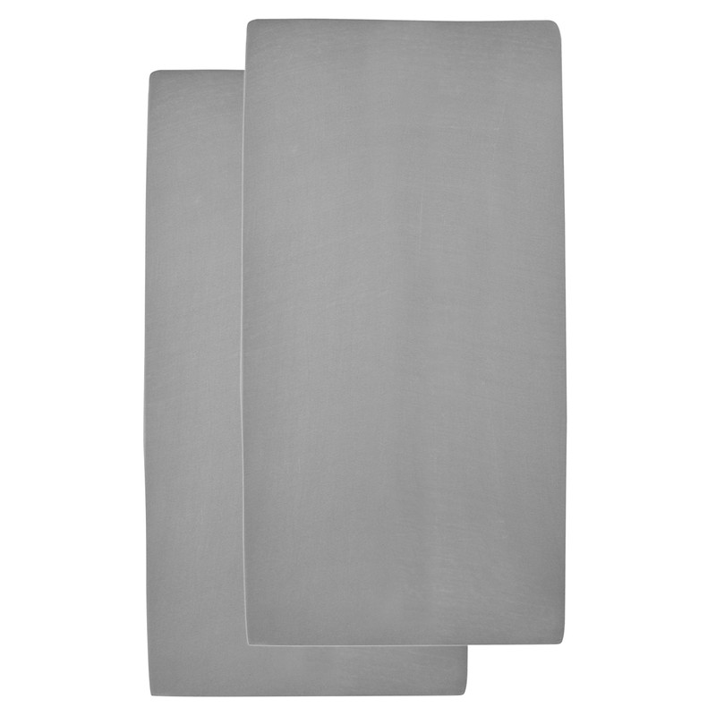 Meyco 564204 Jersey Fitted Sheet, Pack of 2, 60 x