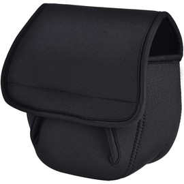 Liyquint Neoprene Fishing Reel Cover, Waterproof Spinning Reel Bag for Protection, Wear-Resistant Fishing Wheel Case for Spinning & Baitcasting Reels, (M)