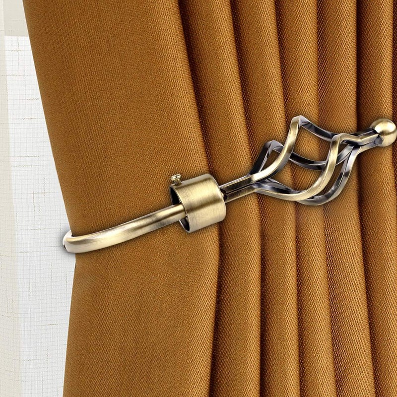 EGOERA Curtain Holdbacks, Crown Design Curtain Drapery Holdbacks Tieback, Curtain