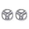 Weight Lifting Dumbbell Earrings Sterling Silver Weight Lifting Plate Earrings