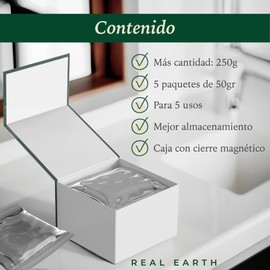 Brown Henna Real Earth Stories 250 g (5 x 50 g) - Brown Henna Hair Colour - Plant Hair Colour, Hair Colour for Henna & Indigo - ECO Certified