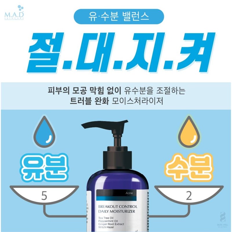 Mad Skin Care Breakout Control Daily Moisturizer 120ml / 매드스킨케어