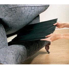 Miles Kimball Vinyl-Covered Furniture Savers, Black