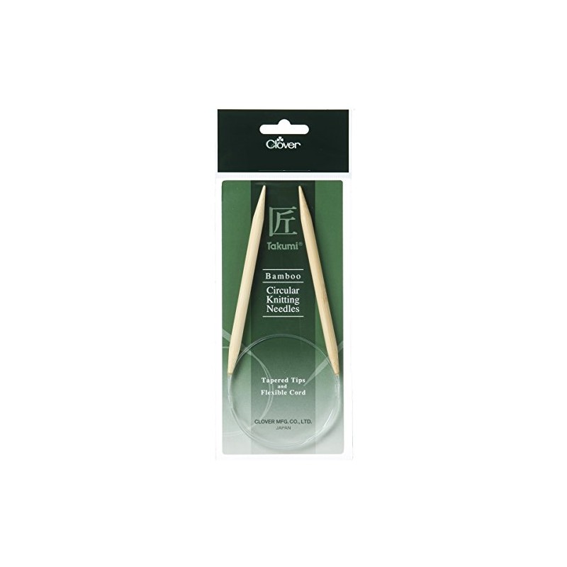 Clover 3907 Rundstricknadel Bambus Takumi 60 cm, 9 mm