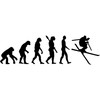 CafePress Evolution Ski Rectangle Bumper Sticker Car Decal