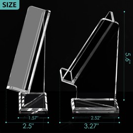 SANRUI Acrylic Pen Holder Desktop Display, Vertical Fountain Pen Pencil Stand Ballpoint Showholder, Clear Makeup Brush Rack, Paintbrush Drying Support Organizer Desk for Exhibitions,Office,Store Use