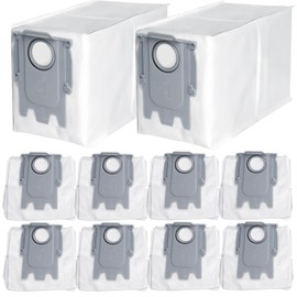 Bluearks 10Pcs Replacement for Q Revo Robot / S8 MaxV Ultra / S8 Max Ultra/Qrevo MaxV Bags Robot Vacuum, 2.7L Large Dust Bag Compatible with Q Revo Vacuum Cleaner Dust Bag Accessories