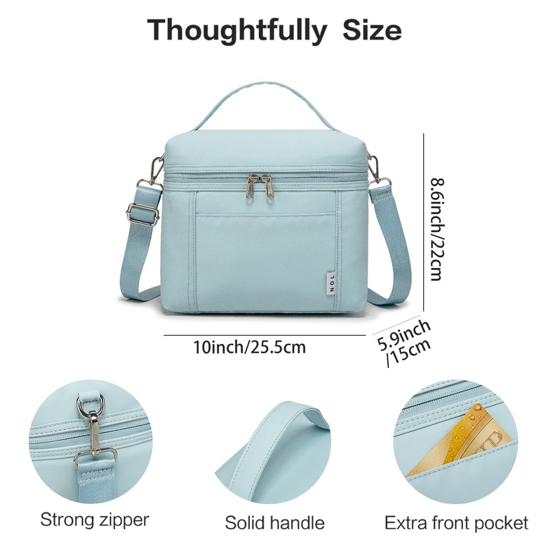 NOL Natural Organic Lifestyle Insulated Lunch Bags for Women Cooler