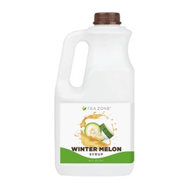 Tea Zone J1095 64 fl. oz Winter Melon Syrup for Tea, Coffee, Sweets, Dessert, Cocktails Blending