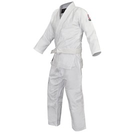 FUJI Single Weave Judo Uniform, White, 2