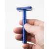 Henson Shaving AL13-M DE Safety Razor Steel Blue