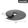 WAGNER Door Stop Black - Diameter 110 x 15 mm,