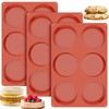 Ocmoiy 4 Inch Silicone Egg Molds for Baking/Jumbo Muffin Top