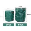 Garden Waste Bags 1X500L1X300L,Green Garden Waste Bags Heavy Duty,Garden Bag