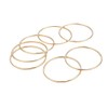 Semanario de Pulseras, Acero Inoxidable con Chapa de Oro 18k,