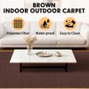 Grefinity Marine Carpet,6 FT x 18 FT Brown Indoor Outdoor