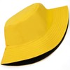 Bucket Hat Double Side Yellow Hat for Men Women Reversible