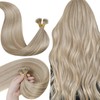 LaaVoo Nano Bead Hair Extensions Human Hair Blonde Nano Hair