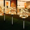 Upgrated 3 Pack Solar Garden Path Lights with Remote, 120