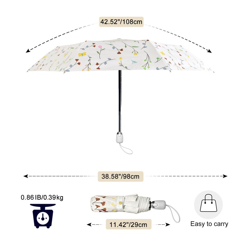 Cuby UV Sun Umbrella Compact Folding Travel Umbrella Auto Open