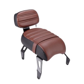 Aferrizu Motorcycle seat, Passenger Seat Backrest, Compatible with Indian Scout Bobber 2018-2023 Replace OEM Number: 2882853-VBA (Brown)