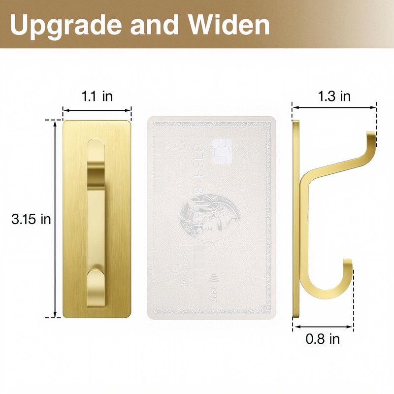 Josmimic Self Adhesive Wall Hooks for Hanging: Extra Strong 13
